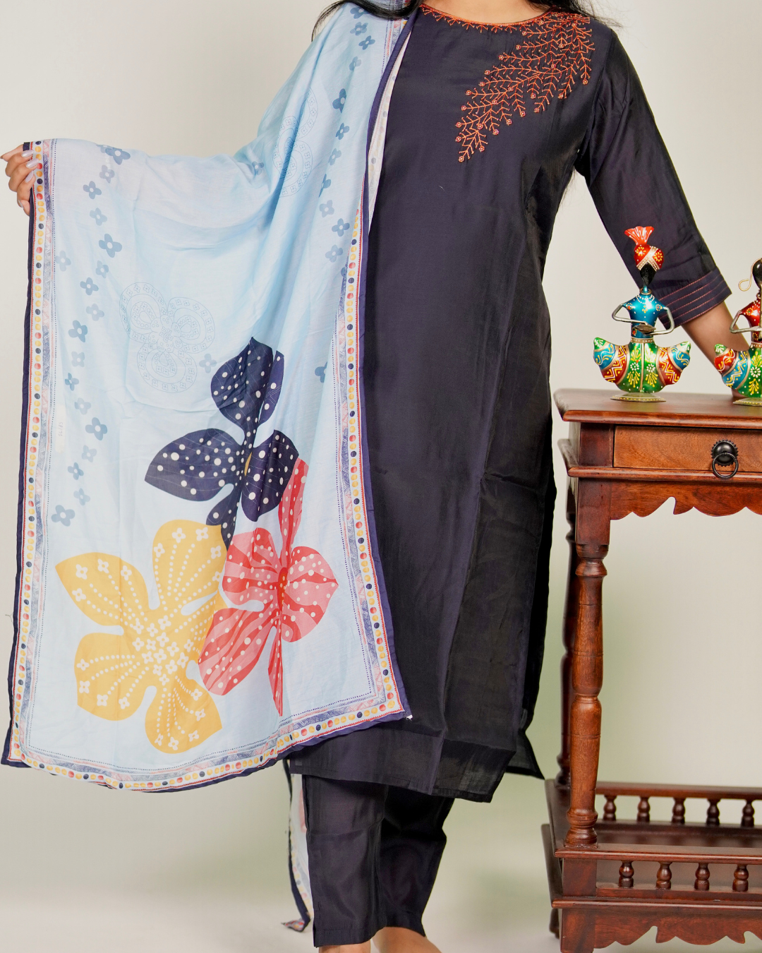 HAND WORK DUPATTA SET